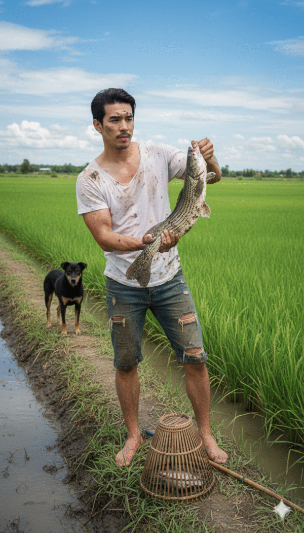 จับปลาช่อนนา